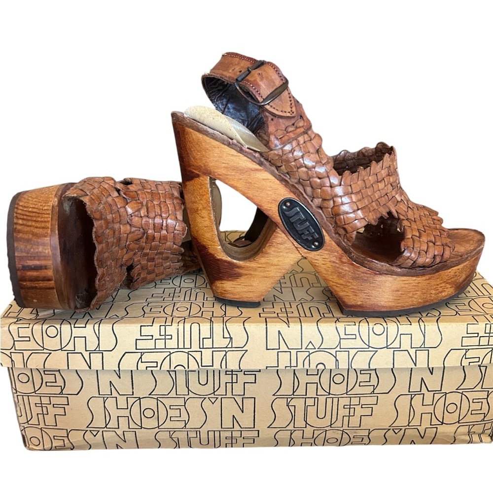 Vintage 70’s “Stuff” Wedges by Frank Sbicca